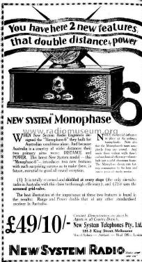 Monophase 6 ; NST New System (ID = 2158983) Radio