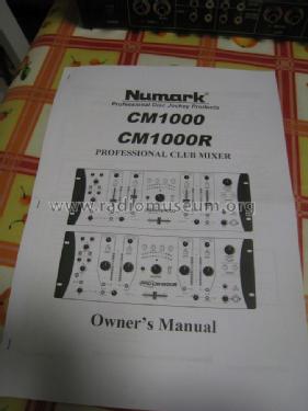 Professional Club Mixer Pro CM-1000R; Numark Industries, (ID = 1804663) Verst/Mix