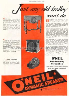 Speaker Console 502-3; O'Neil Mfg.Co.; West (ID = 1341058) Speaker-P