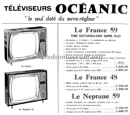 Le Neptune 59; Océanic, ITT Océanic (ID = 2522657) Fernseh-E