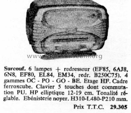 Surcouf Type B; Océanic, ITT Océanic (ID = 1447518) Radio