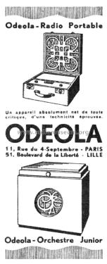 Radio Portable ; Odéola; Paris (ID = 2135369) Radio