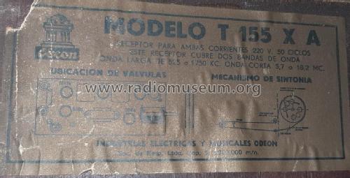 T155X2; Odeón Industrias (ID = 2634346) Radio