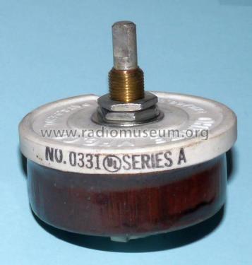 Rheostat - Potentiometer No. 0331 Series A; Ohmite Manufacturing (ID = 2223627) Radio part