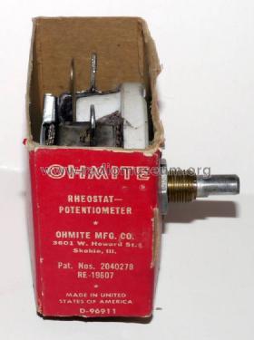 Rheostat - Potentiometer No. 0331 Series A; Ohmite Manufacturing (ID = 2223632) Radio part