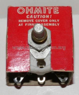 Rheostat - Potentiometer No. 0145 Series A; Ohmite Manufacturing (ID = 2224256) Radio part