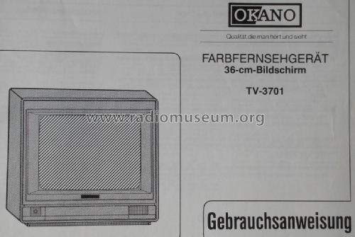 Farbfernsehgerät TV-3701; Okano Marke (ID = 1809842) Television