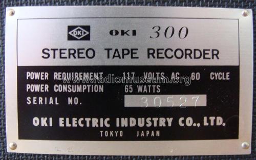 Stereo Tape Recorder 300; OKI Electric (ID = 2084953) Enrég.-R