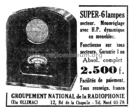 Super-6 ; Ollimac Radio, (ID = 1840405) Radio