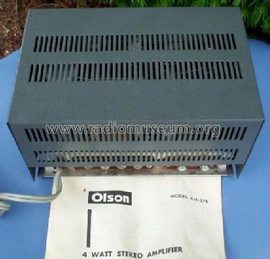 4 Watt Stereo Amplifier AM-278; Olson Radio (ID = 1232755) Ampl/Mixer
