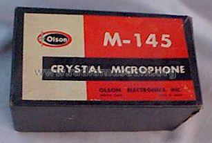 Crystal Microphone M-145; Olson Radio (ID = 977903) Microphone/PU