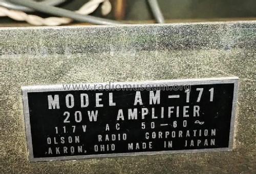 Golden Classic 20 Hi-Fi Amplifier AM-171; Olson Radio (ID = 2882106) Ampl/Mixer