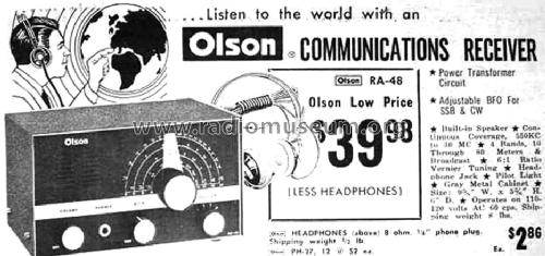 RA-48 ; Olson Radio (ID = 1163975) Commercial Re