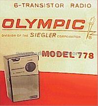 6-Transistor 778; Olympic Radio & (ID = 554791) Radio