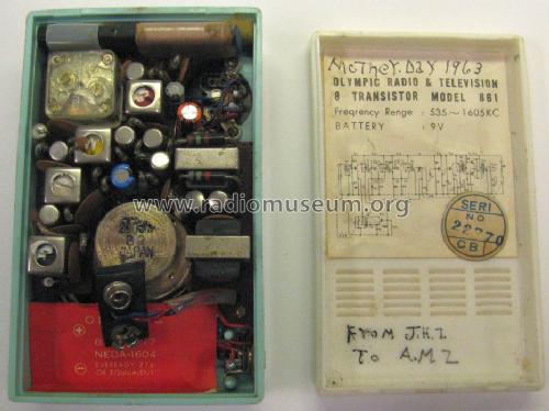 8 Transistor 'The Myrna' 861; Olympic Radio & (ID = 849336) Radio