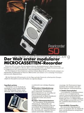 Pearlcorder - Microcassette Recorder SD; Olympus Co.; Tokyo (ID = 2031547) R-Player