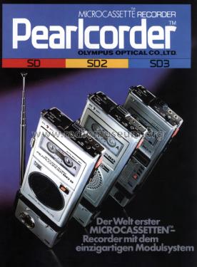 Pearlcorder - Microcassette Recorder SD3; Olympus Co.; Tokyo (ID = 2031842) Reg-Riprod