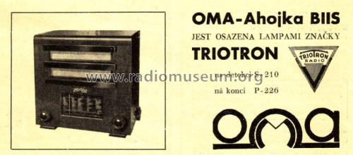 Ahoj B-II-S ; Oma Radio, Praha (ID = 2058311) Kit