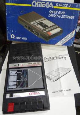 Super Slim Cassette Recorder - Slim Line-2 8003; Omega brand?; where (ID = 1751465) Reg-Riprod