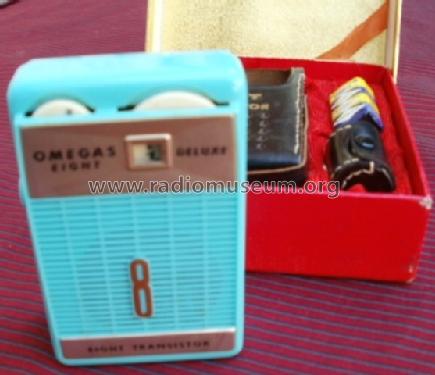 De Luxe Eight Transistor 8 ; Omegas; brand? where (ID = 760972) Radio