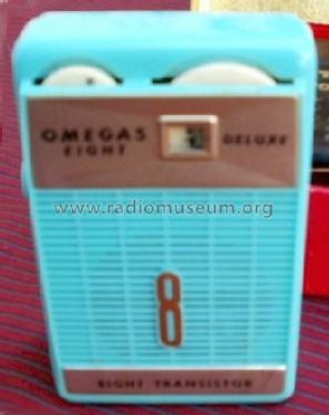 De Luxe Eight Transistor 8 ; Omegas; brand? where (ID = 993382) Radio