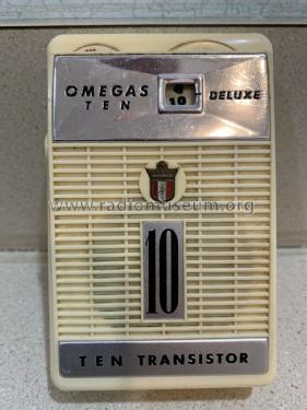 10 Deluxe Ten Transistor ; Omegas; brand? where (ID = 2553832) Radio