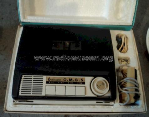 Push Button 6 Transistor Tape Recorder S-611; OMGS, O.M.G.S.; New (ID = 1339036) R-Player