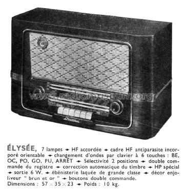 Élysée ; Ondax; Paris (ID = 1994730) Radio
