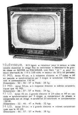 Téléviseur 43MD; Ondax; Paris (ID = 1994783) Television