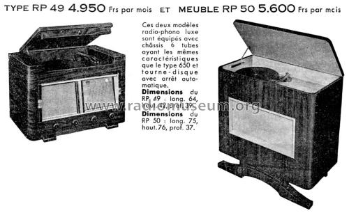 Meuble RP50; Ondiola; Neuilly-sur (ID = 2065457) Radio