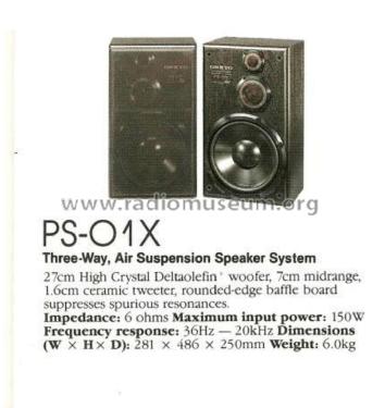 3-Way Speaker System PS-01X; Onkyo, Osaka Denki (ID = 2075237) Parleur