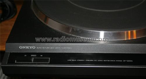 Auto-Return Belt Drive Turntable CP-1200A; Onkyo, Osaka Denki (ID = 781856) Enrég.-R