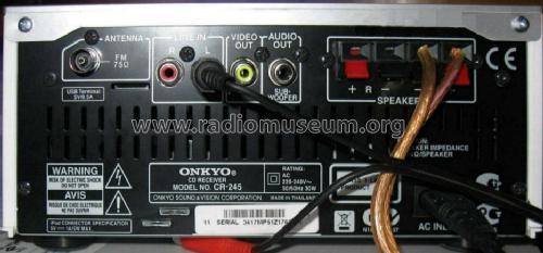 CD Receiver System CR-245; Onkyo, Osaka Denki (ID = 1480596) Radio