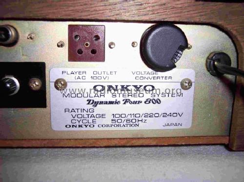 Modular Stereo System Dynamic Four 800 ; Onkyo, Osaka Denki (ID = 424692) Radio