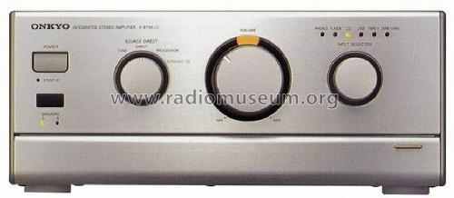 Integrated Stereo Amplifier A-911MLTD; Onkyo, Osaka Denki (ID = 668361) Ampl/Mixer