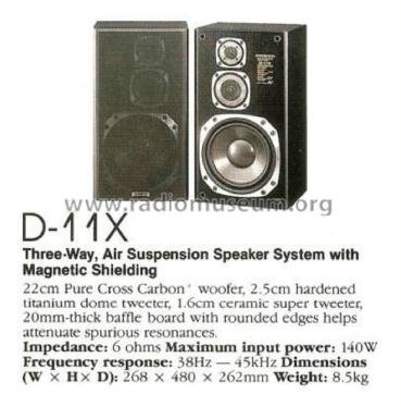 Speaker System D-11X; Onkyo, Osaka Denki (ID = 2075234) Lautspr.-K