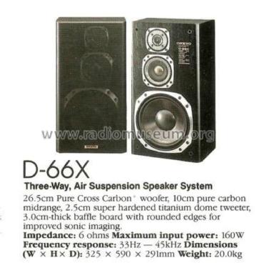 Speaker System D-66X; Onkyo, Osaka Denki (ID = 2075220) Speaker-P