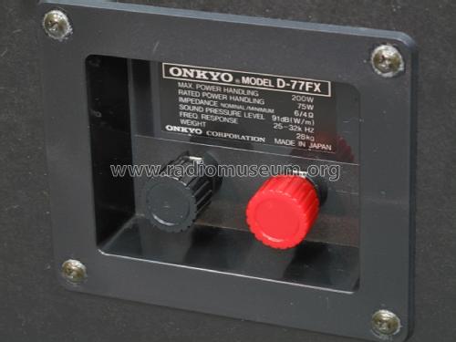 Speaker System D-77FX; Onkyo, Osaka Denki (ID = 1990329) Speaker-P