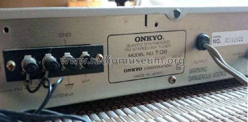 Quartz Synthesized FM Stereo / AM Tuner T-08; Onkyo, Osaka Denki (ID = 1972268) Radio