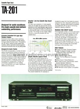 Stereo Cassette Tape Deck TA-201; Onkyo, Osaka Denki (ID = 2067954) Ton-Bild