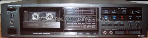 Stereo Cassette Tape Deck TA-2250; Onkyo, Osaka Denki (ID = 1027355) R-Player