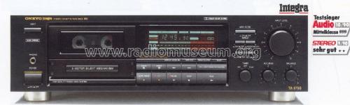 Integra Stereo Cassette Tape Deck TA-2750; Onkyo, Osaka Denki (ID = 652311) Enrég.-R