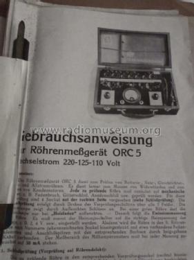 Röhrenpüfgerät ORC5; Ontra - Werkstätten; (ID = 1823075) Equipment