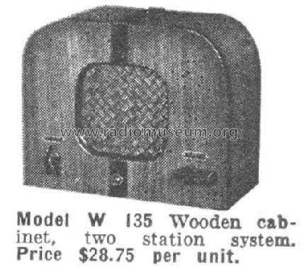 W135 Intercom ; Operadio Corp.; St. (ID = 1056352) Ampl/Mixer