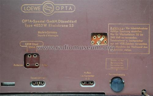 Rheinkrone 4853W; Opta-Spezial siehe (ID = 1695681) Radio