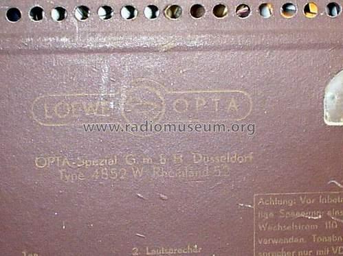 Rheinland 4852W; Opta-Spezial siehe (ID = 172677) Radio