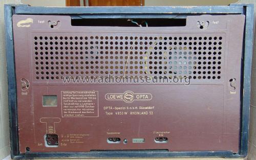 Rheinland 4953W; Opta-Spezial siehe (ID = 2771961) Radio