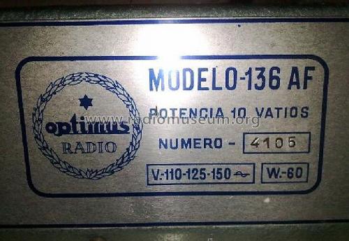 136-AF; Optimus; Gerona (ID = 1950129) Ampl/Mixer