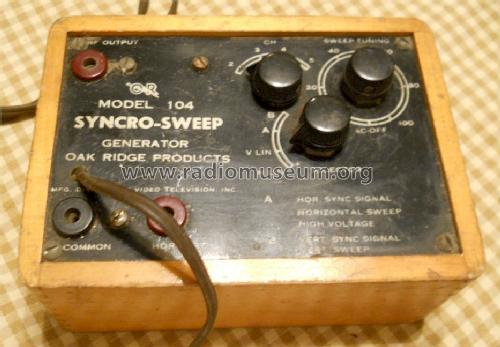 Synchro-Sweep Generator 104; OR - Oak Ridge (ID = 1359468) Equipment