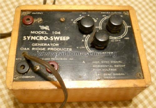 Synchro-Sweep Generator 104; OR - Oak Ridge (ID = 1359468) Ausrüstung